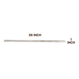 Mayes 10189 Straight Edge Aluminum Yardstick (36 Inch x 1 Inch) Additional Image 1