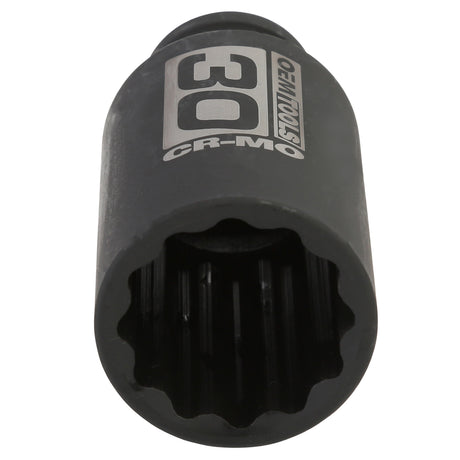 OEMTOOLS 24714 1/2in. Drive 12 Pt. Axle Nut Socket (30 mm) Additional Image 3