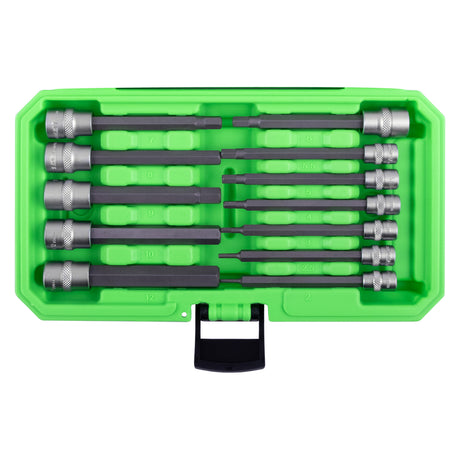 OEMTOOLS 23903 12 Piece Metric Magnetic Long Hex Bit Socket Set Additional Image 2