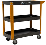 Homak HOMOB06030031 30in. 3-Tier Metal Service Cart Additional Image 3