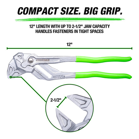 OEMTOOLS 22674 12in. Pliers Wrench Additional Image 1