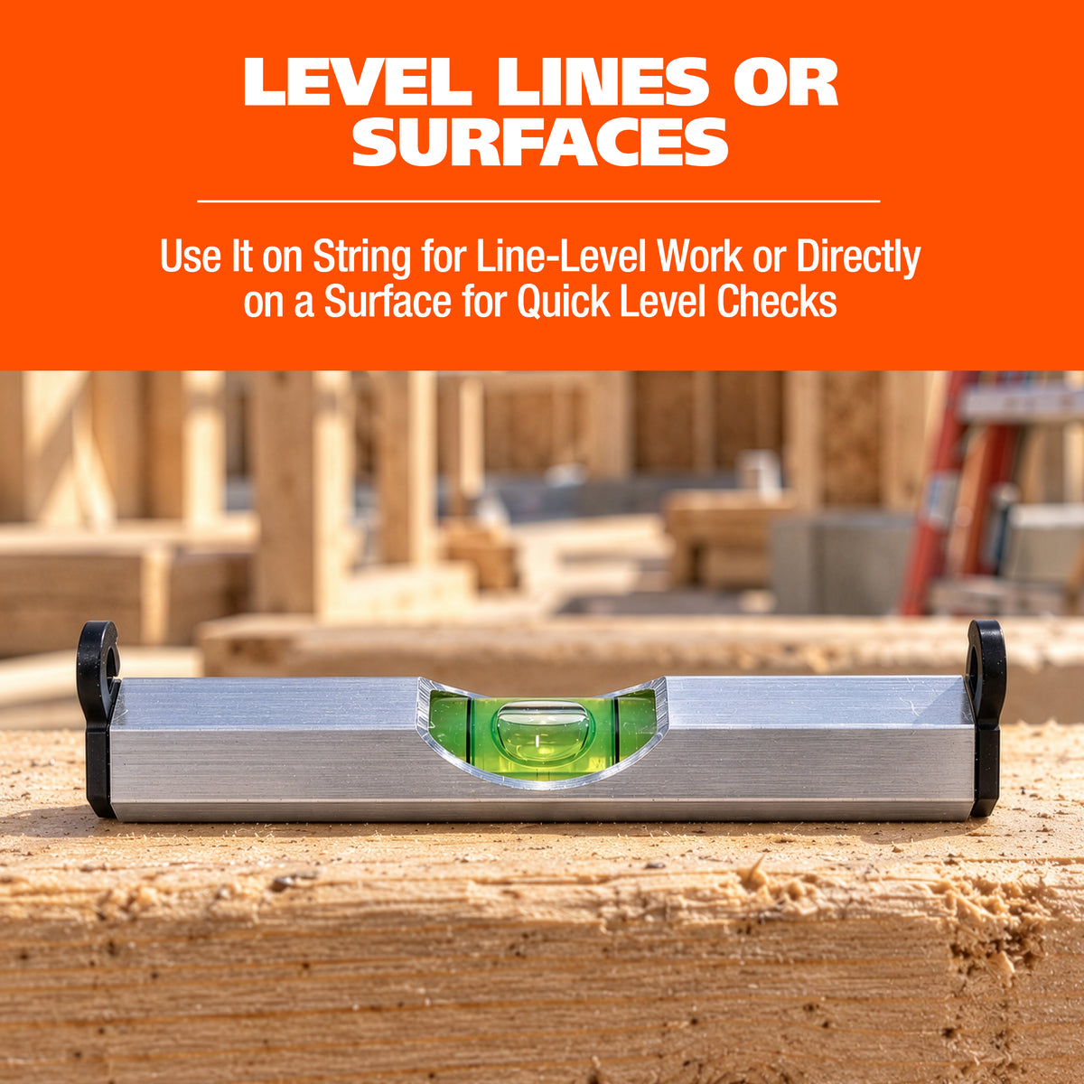 GreatNeck 75168 Aluminum Line Level (2.75 Inch) Additional Image 5