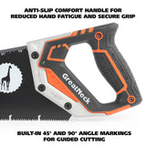 GreatNeck 74003 15 Inch Aggressive Tooth Handsaw w/ Aluminum Frame Composite Handle Additional Image 5