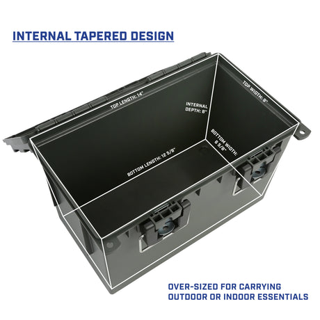 Sheffield 12712 XL Field Box with Lift Out Storage Tray-Olive Drab Green Additional Image 2