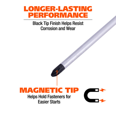 GreatNeck 21833 #4 x 8in. Phillips Screwdriver Additional Image 2