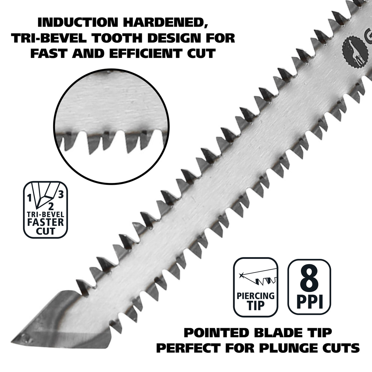 GreatNeck 74031 Double Edge Jab Saw and Sheath Additional Image 3
