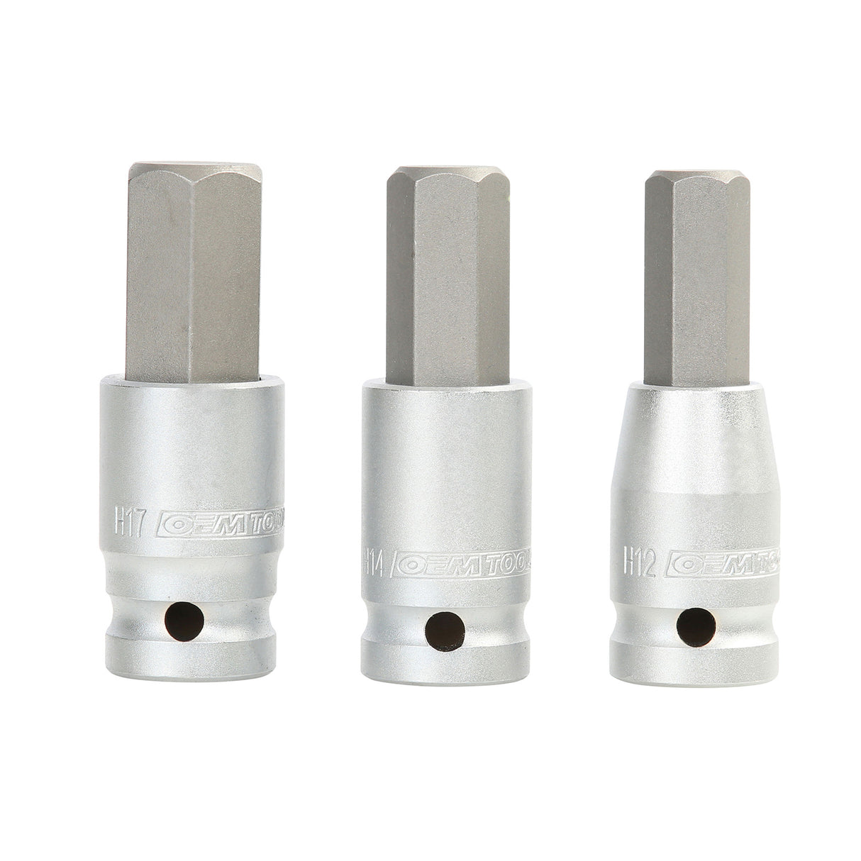 OEMTOOLS 25417 1/2 Inch Metric Drive Hex Bit Set Main Image