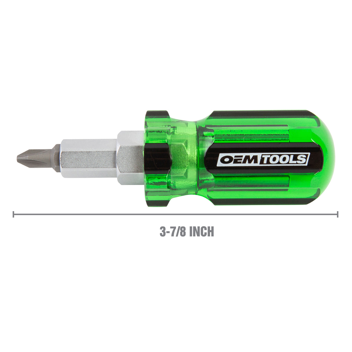 OEMTOOLS 22592 Stubby 6-in-1 Screwdriver W/ Acetate Handle Additional Image 4