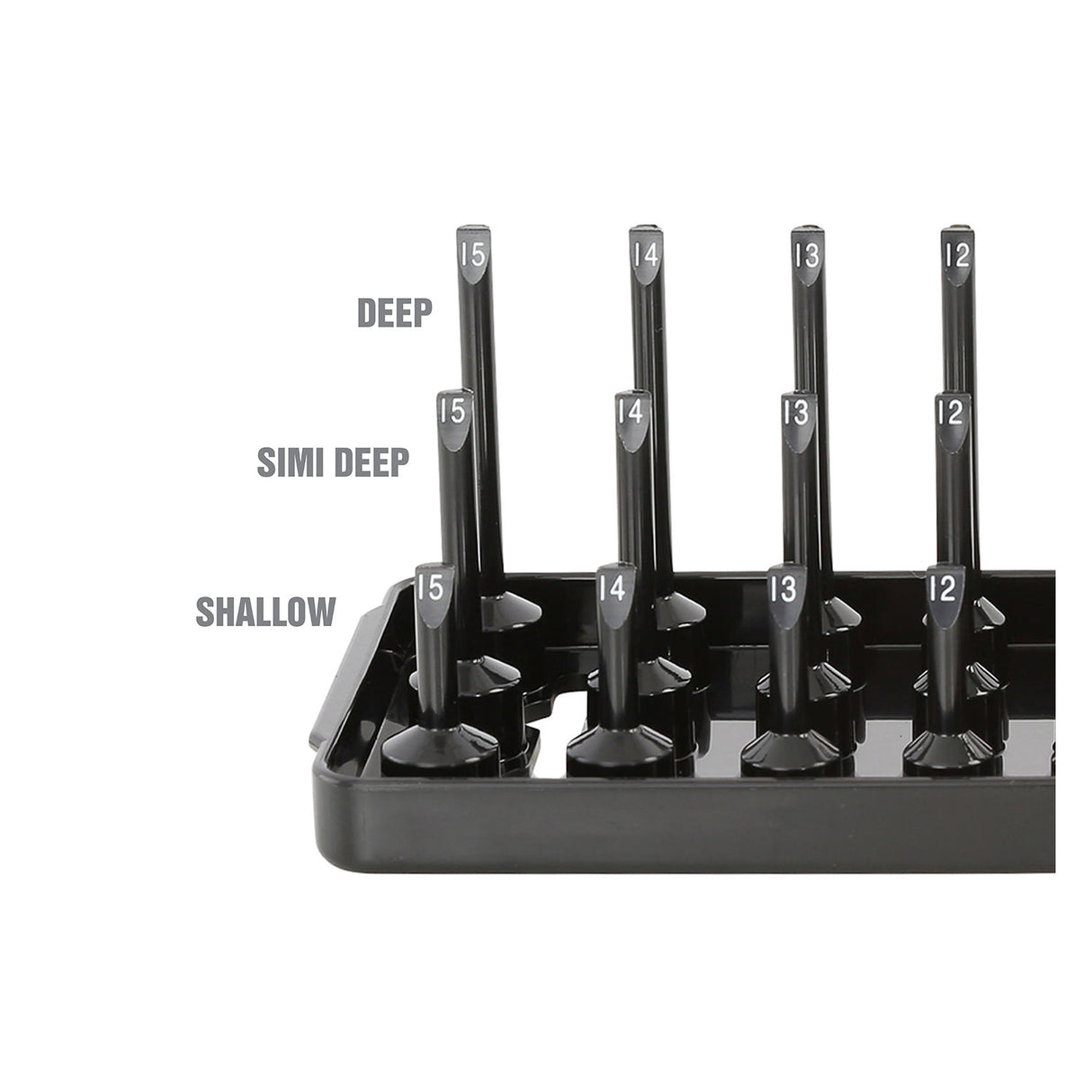 OEMTOOLS 22353 3 Post Socket Tray - 1/4in. Drive (Metric) Additional Image 3