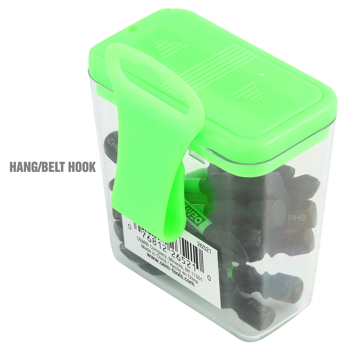 OEMTOOLS 26521 15-Pack Extended Phillips #2 Impact Bit Set Additional Image 4