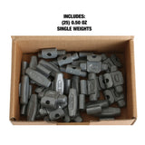 OEMTOOLS 23223 0.50 Oz. P Style Steel Wheel Weight - 1 Box of 25 Additional Image 4