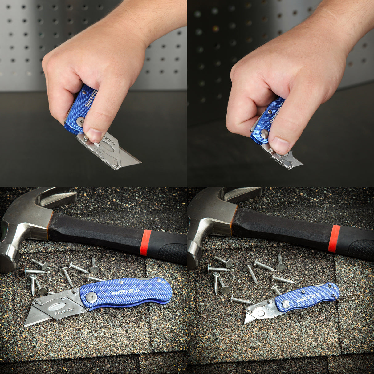 Sheffield 12117 Folding Lock Back® Utility Knives - 2 Pack Additional Image 10
