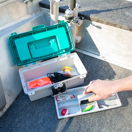 Sheffield 12671 13in. Tackle Box-Teal/Gray Additional Image 8