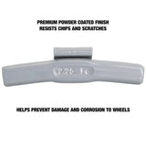 OEMTOOLS 23235 2.25 Oz. P Style Steel Wheel Weight - 1 Box of 25 Additional Image 3