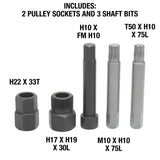 OEMTOOLS 27261 Alternator Decoupler Pulley Tool Kit Additional Image 1