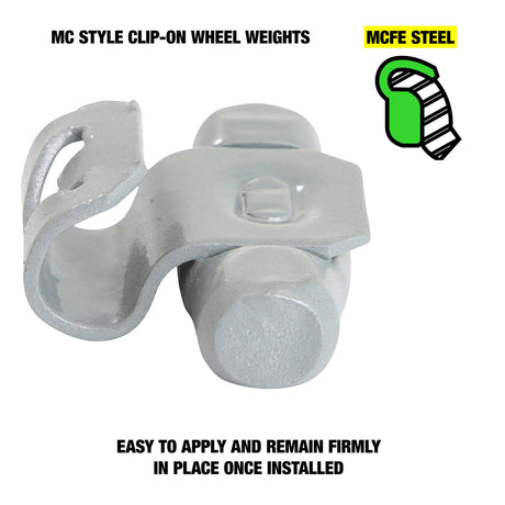OEMTOOLS 23219 0.50 Oz. MC Style Steel Wheel Weight - 1 Box of 25 Additional Image 2