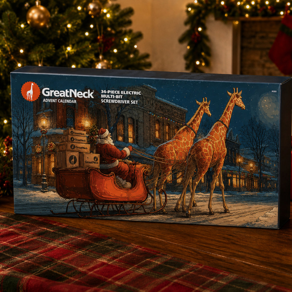 GreatNeck 26301 34-Piece electric Screwdriver Set Advent Calendar Additional Image 1