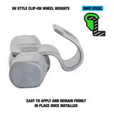OEMTOOLS 23290 40 gm. IW Style Steel Wheel Weight - 1 Box of 25 Additional Image 2