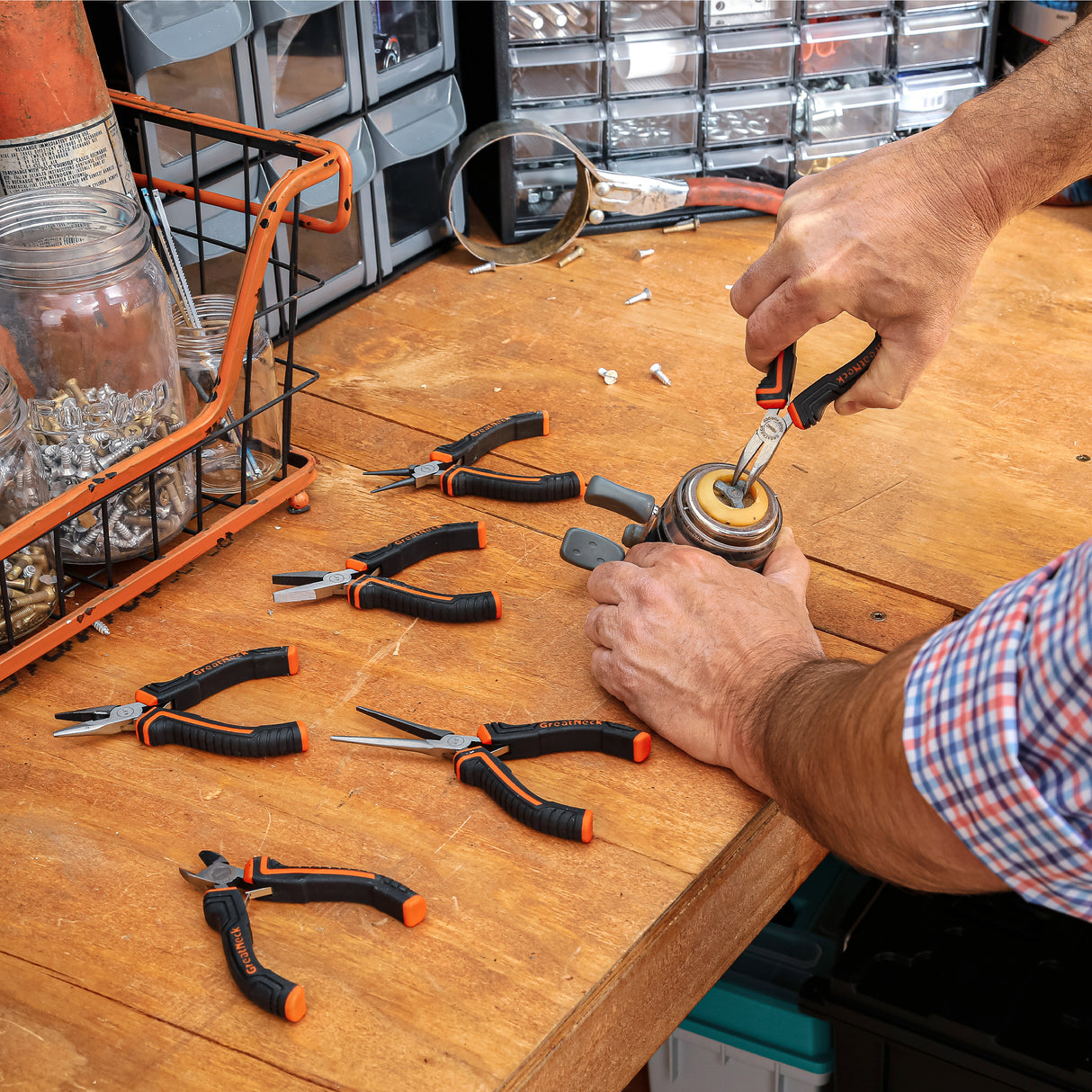 GreatNeck HLS4C Long Nose Pliers with Side Cutter (4-1/2 Inch) Additional Image 8