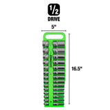 OEMTOOLS 23118 Portable Magnetic Socket Organizer 1/2in. Drive - Green Additional Image 1