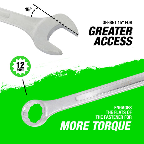 OEMTOOLS 22110 1-3/4in. Jumbo Combination Wrench Additional Image 3