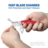 Sheffield 12614 Folding Lock Back® Utility Knife - Red Additional Image 1