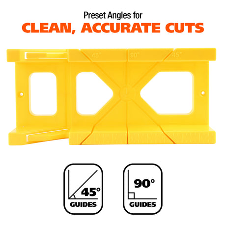 GreatNeck PMB12 Plastic Mitre Box (12-Inch) Additional Image 2