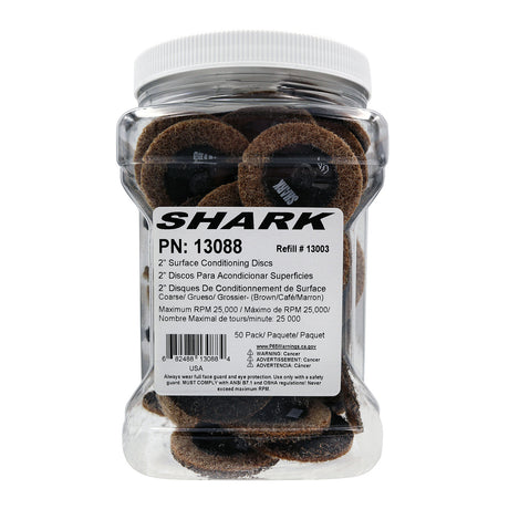 Shark Industries 13088 2in. Coarse Surface Preparation Discs Jar-50 Ct. Additional Image 2