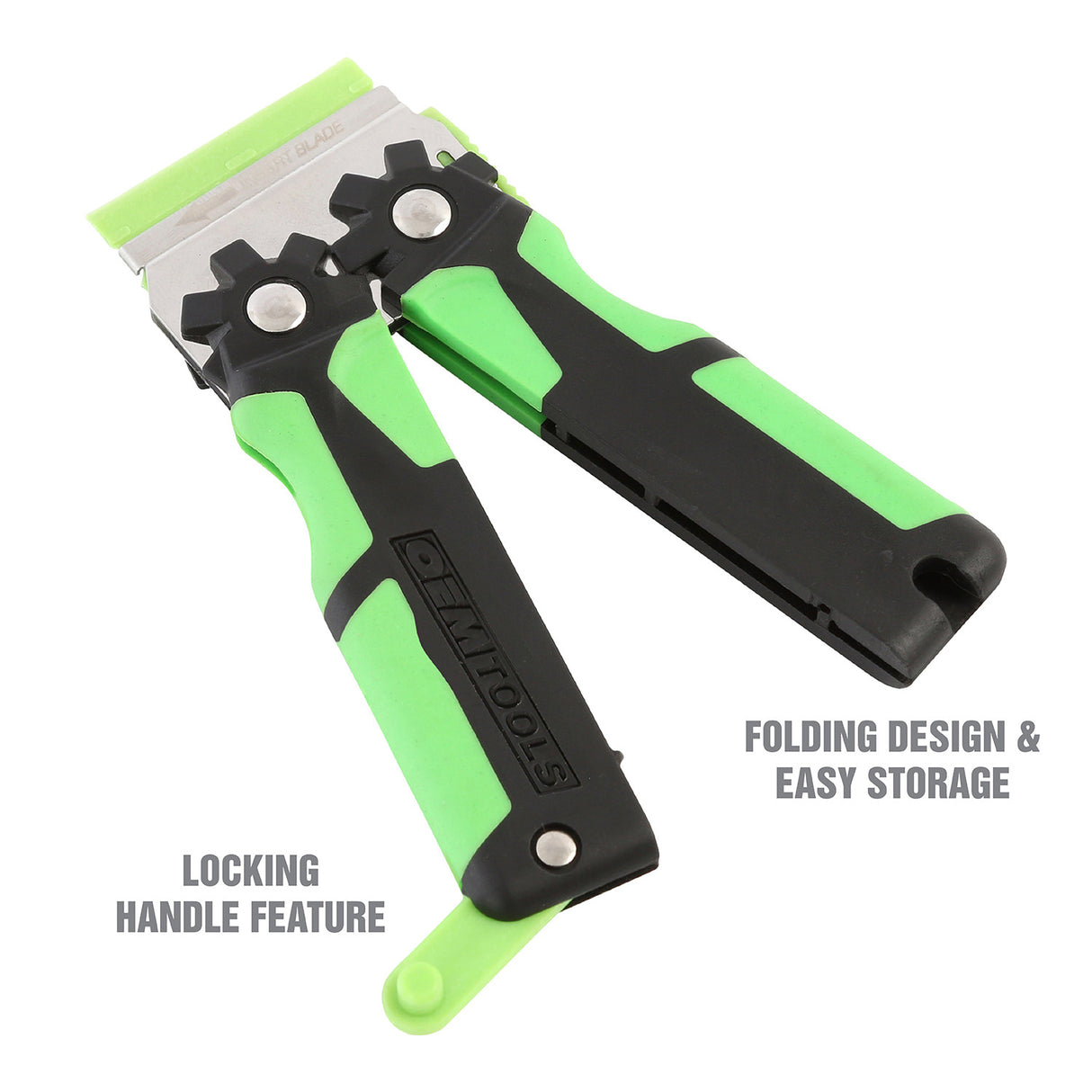 OEMTOOLS 26502 Folding Safety Scraper W/ 5 Plastic + 5 Steel Blades Additional Image 2