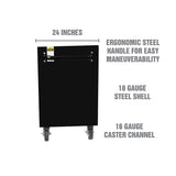 OEMTOOLS 24736 Professional Series 57-Inch 12-Drawer Tool Cabinet - Black Additional Image 2