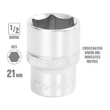 OEMTOOLS 22401 21 mm 1/2 Inch Drive Socket Additional Image 1