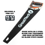 GreatNeck 74004 20 Inch Aggressive Tooth Handsaw w/ Aluminum Frame Composite Handle Additional Image 3