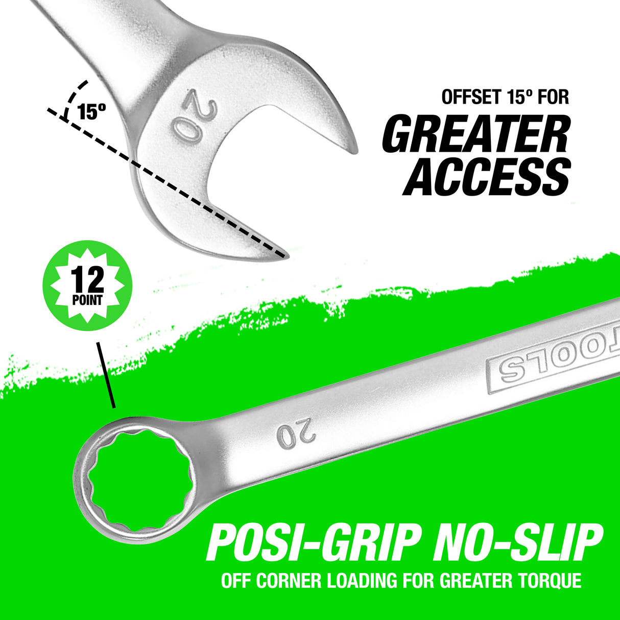 OEMTOOLS 22023 20 mm Combination Wrench (Metric) Additional Image 3