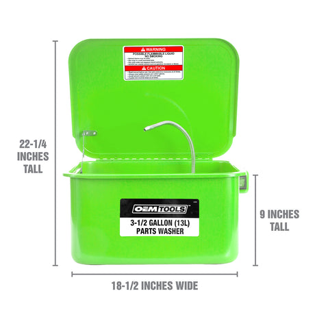 OEMTOOLS 24800 3.5 Gallon Bench Top Parts Washer Additional Image 2