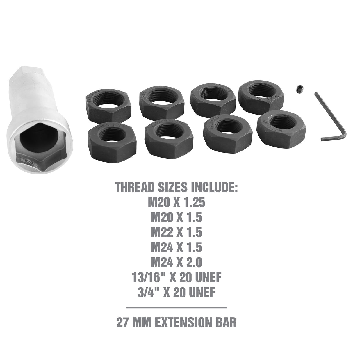 OEMTOOLS 37233 Axle Spindle Threading Set Additional Image 4