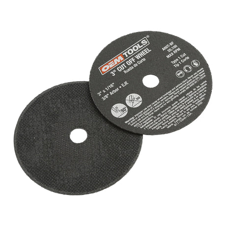OEMTOOLS 26509 3 X 1/16in. X 3/8 Cut Off Wheel - 2 Pc. Main Image