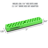 OEMTOOLS 24144 36-Piece Magnetic Hex Bit Holder (Green) Additional Image 1