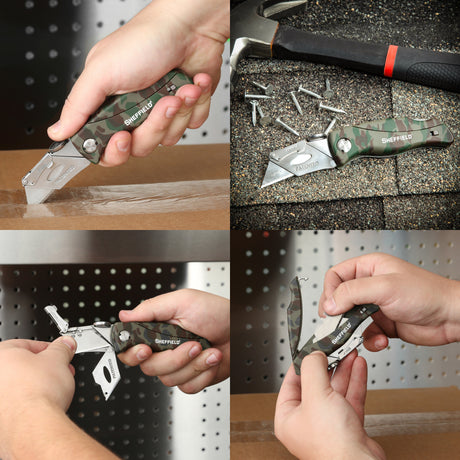 Sheffield 12131 Quick Change Folding Lock Back® Utility Knife Additional Image 8