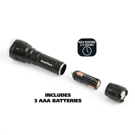 GreatNeck 74219 500 Lumen Tactical LED Flashlight Additional Image 4