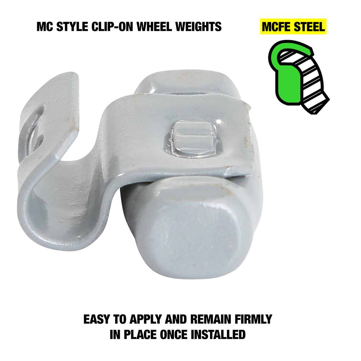 OEMTOOLS 23220 0.75 Oz. MC Style Steel Wheel Weight - 1 Box of 25 Additional Image 2