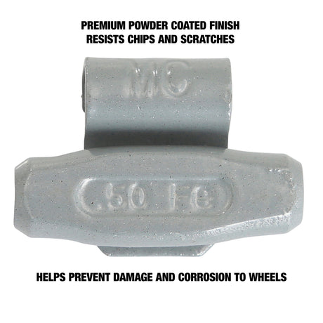 OEMTOOLS 23219 0.50 Oz. MC Style Steel Wheel Weight - 1 Box of 25 Additional Image 3