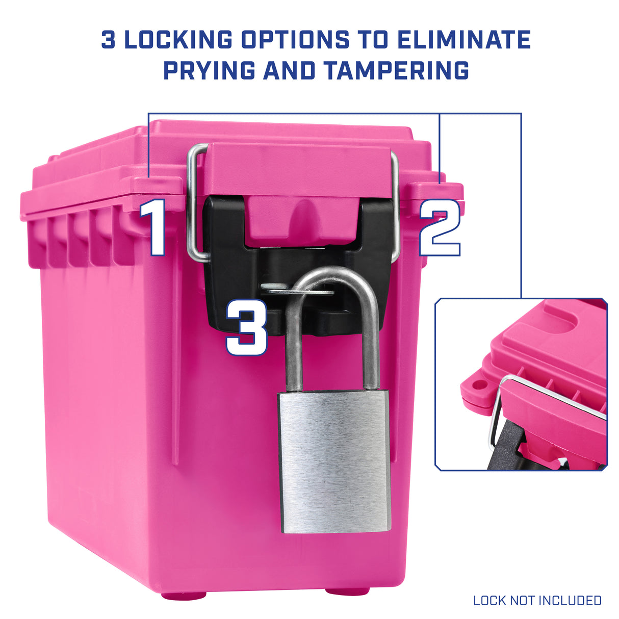 Sheffield 12631 Field Box- Pink, Made in the U.S.A. Additional Image 4