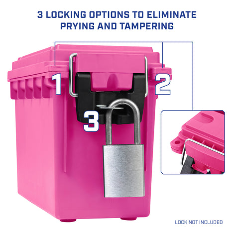 Sheffield 12631 Field Box- Pink, Made in the U.S.A. Additional Image 4