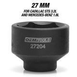OEMTOOLS 27204 3 Piece Oil Cap Filter Socket Set (27 mm, 32 mm, and 36 mm) Additional Image 2