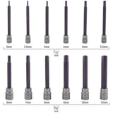 OEMTOOLS 23903 12 Piece Metric Magnetic Long Hex Bit Socket Set Additional Image 3