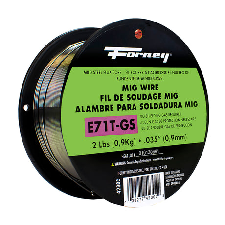 Forney Industries 42302 E71T-GS Flux-Core Welding Wire .035in 2 Lb. Main Image
