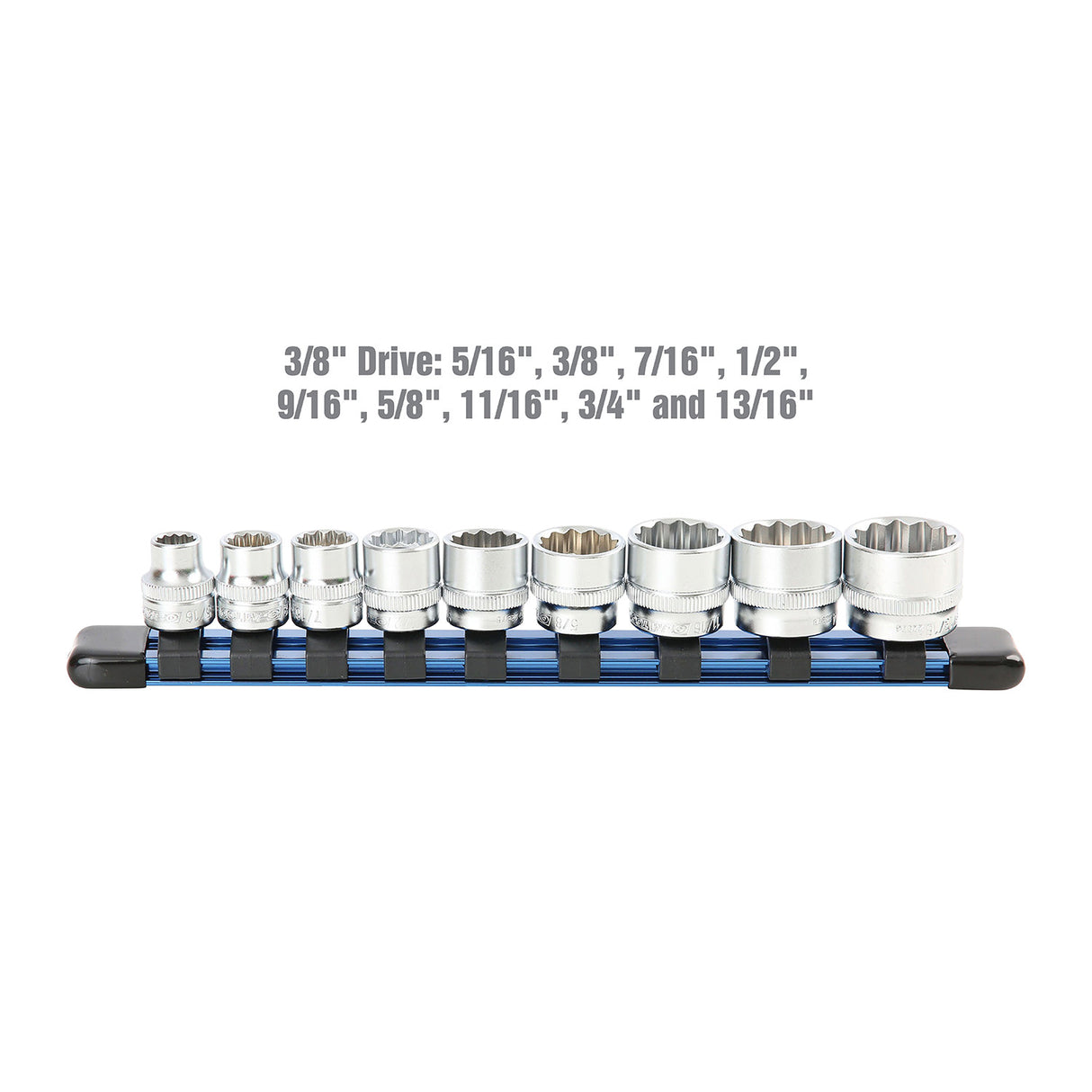 OEMTOOLS 22976 9 Pc. 3/8in. Drive  Low-Profile Socket Set (SAE) Additional Image 2