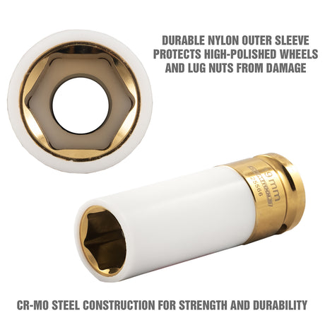 OEMTOOLS 1/2in. Drive Non-Marring Lug Nut Socket Set Additional Image 6