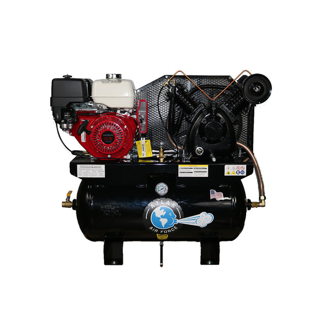 Atlas Equipment ATEMPAF13G-FPD 13HP 30 Gal. Gas Air Compressor with Honda Motor Main Image