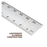 Mayes 10212 Aluminum Straight Edge Ruler (96 x 2 Inch) Additional Image 2